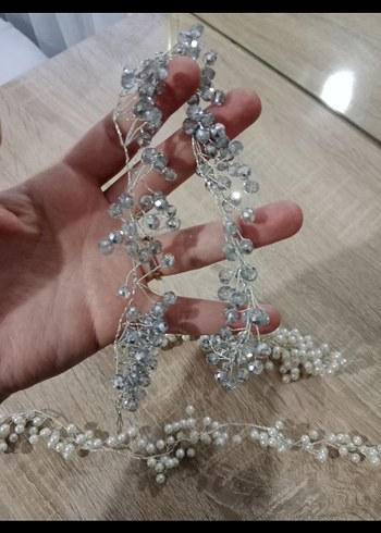 Boncuk İşlemeli Bohem Kadın Saç Aksesuarı - Görsel 2