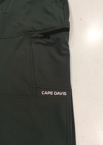 Fermuarlı Koyu Haki Erkek Spor Pantolon - Görsel 6