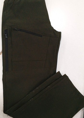 Fermuarlı Koyu Haki Erkek Spor Pantolon - Görsel 2