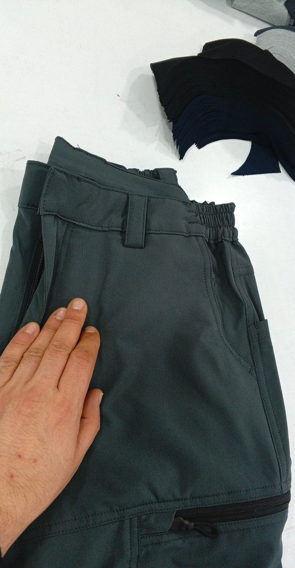 Fermuarlı Koyu Haki Erkek Spor Pantolon - Görsel 5