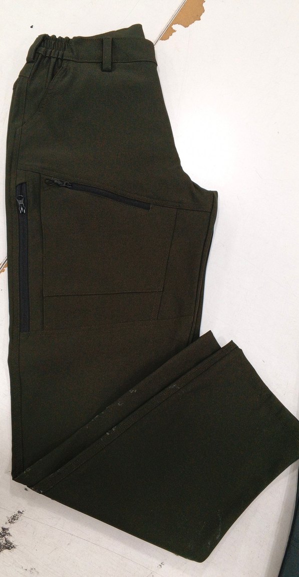 Fermuarlı Koyu Haki Erkek Spor Pantolon - Görsel 2