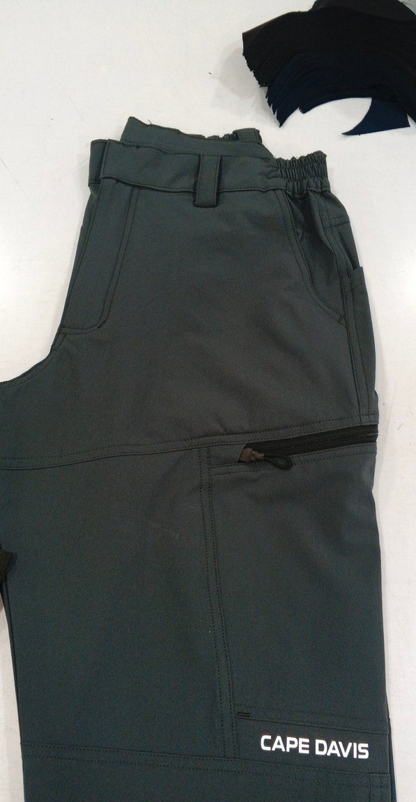 Fermuarlı Koyu Haki Erkek Spor Pantolon - Görsel 4