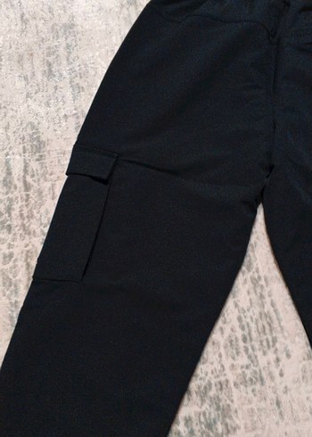 Erkek Siyah Rahat Outdoor Eşofman Altı - Görsel 2