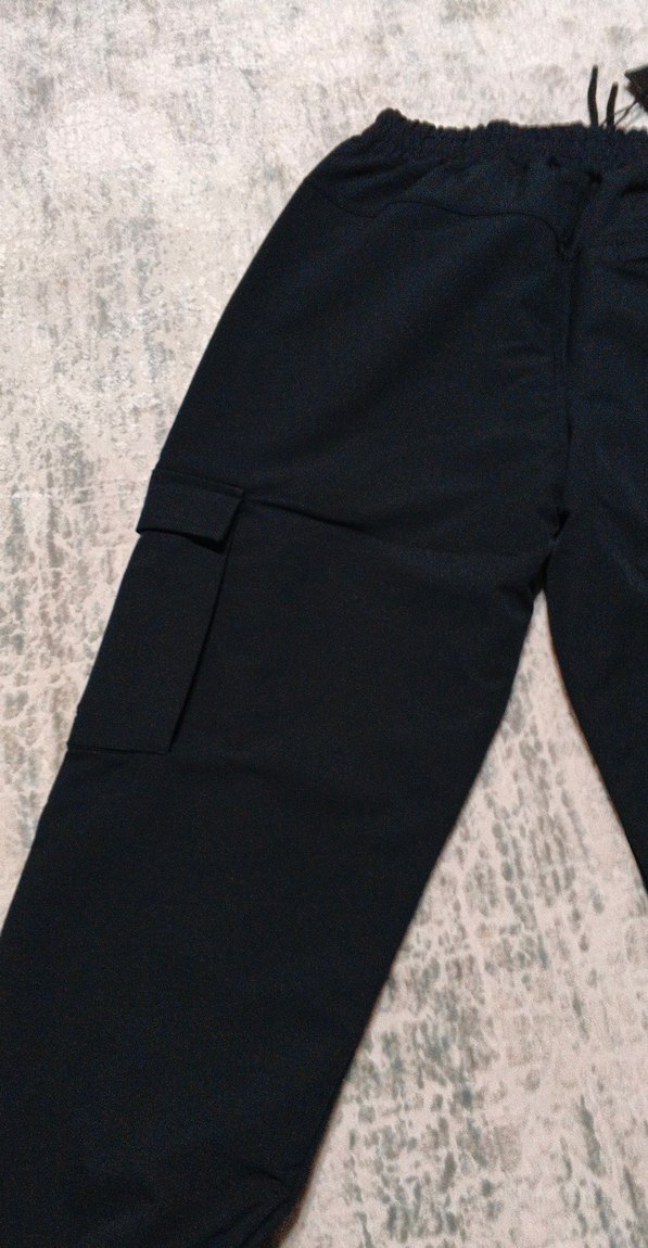 Erkek Siyah Rahat Outdoor Eşofman Altı - Görsel 2