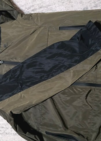 Gri Kapüşonlu Erkek Rüzgarlık Mont - Görsel 3