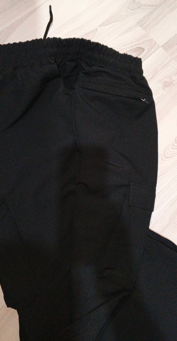 Siyah Kadın Midi Kumaş Pantolon - Görsel 3