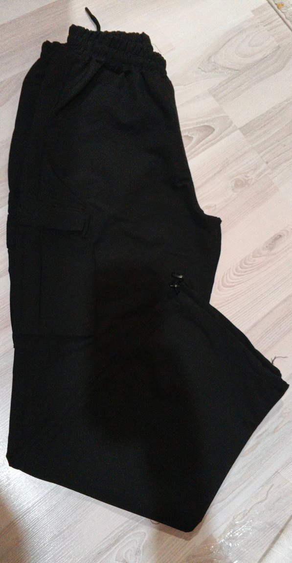 Siyah Kadın Midi Kumaş Pantolon - Görsel 2