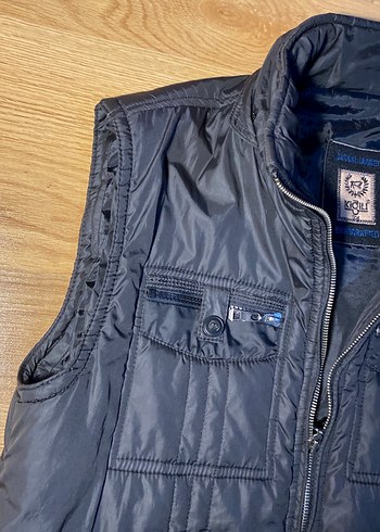 Kığılı Erkek Siyah Fermuarlı Biker Yelek - Görsel 6