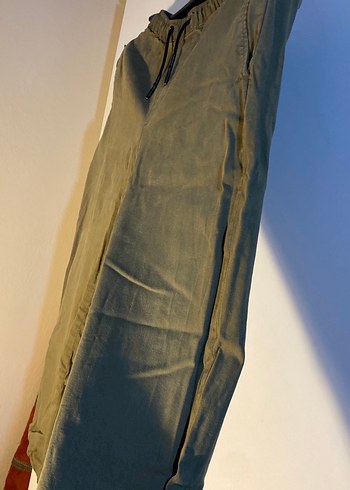 Erkek Haki Slim Jogger Pantolon Bershka - Görsel 4