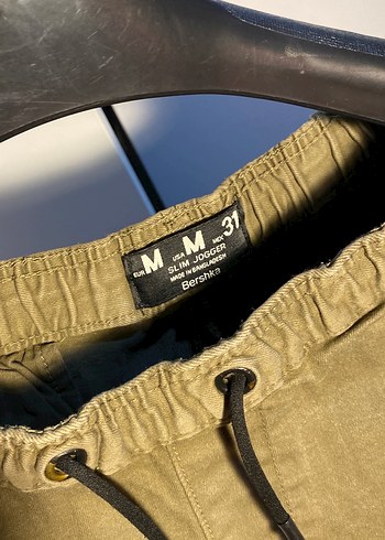 Erkek Haki Slim Jogger Pantolon Bershka - Görsel 3