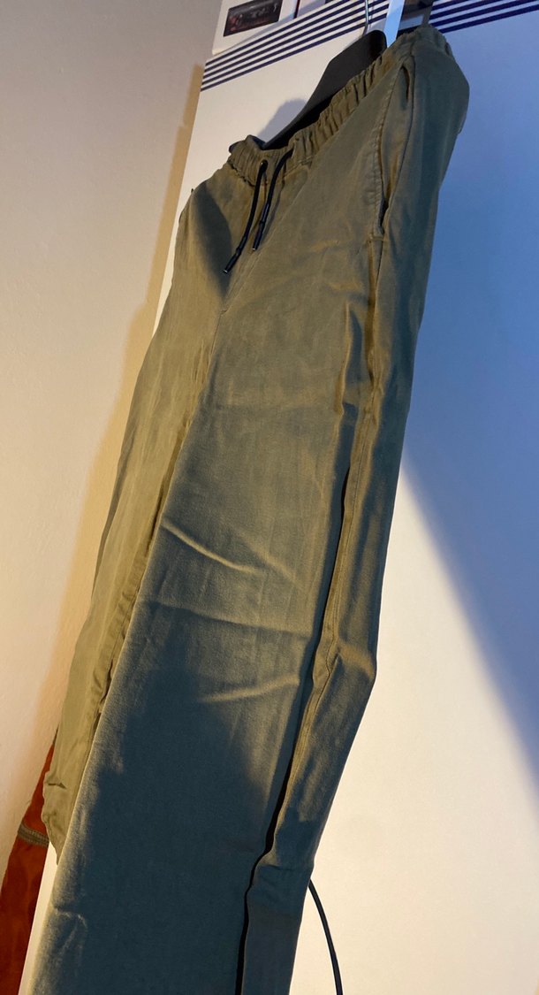 Erkek Haki Slim Jogger Pantolon Bershka - Görsel 4