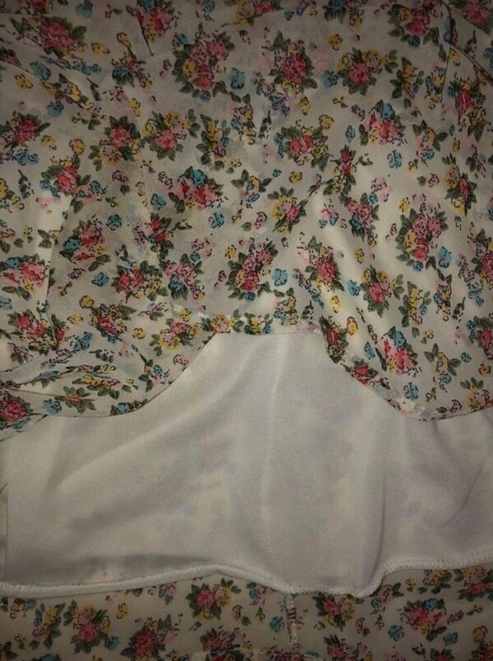 Dantel Detaylı Bohem Çiçekli Midi Elbise - Görsel 4