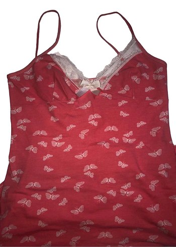 Kadın Askılı Tül Detay Gecelik - Görsel 2