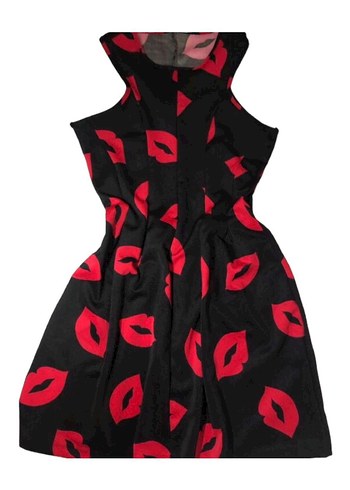 Kırmızı Detaylı Kadın Elbise - Görsel 2