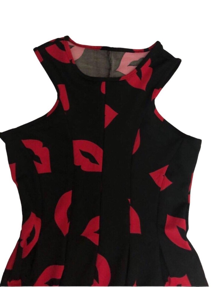 Kırmızı Detaylı Kadın Elbise - Görsel 3