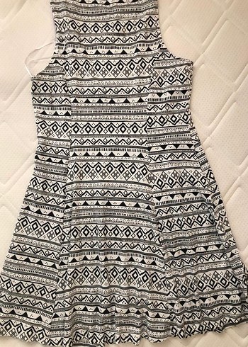 Desenli Bohem Midi Elbise - Görsel 2