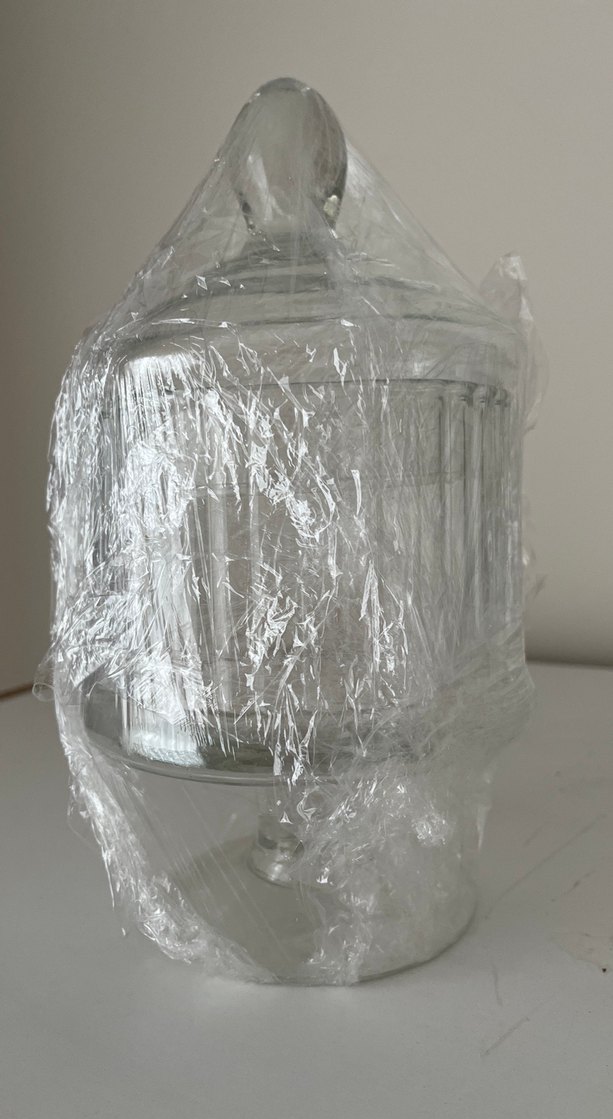 Beyaz Cam Kapaklı Mutfak Kabı - Görsel 2