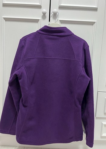 Kadın Mor Fermuarlı Polar Ceket - Görsel 2