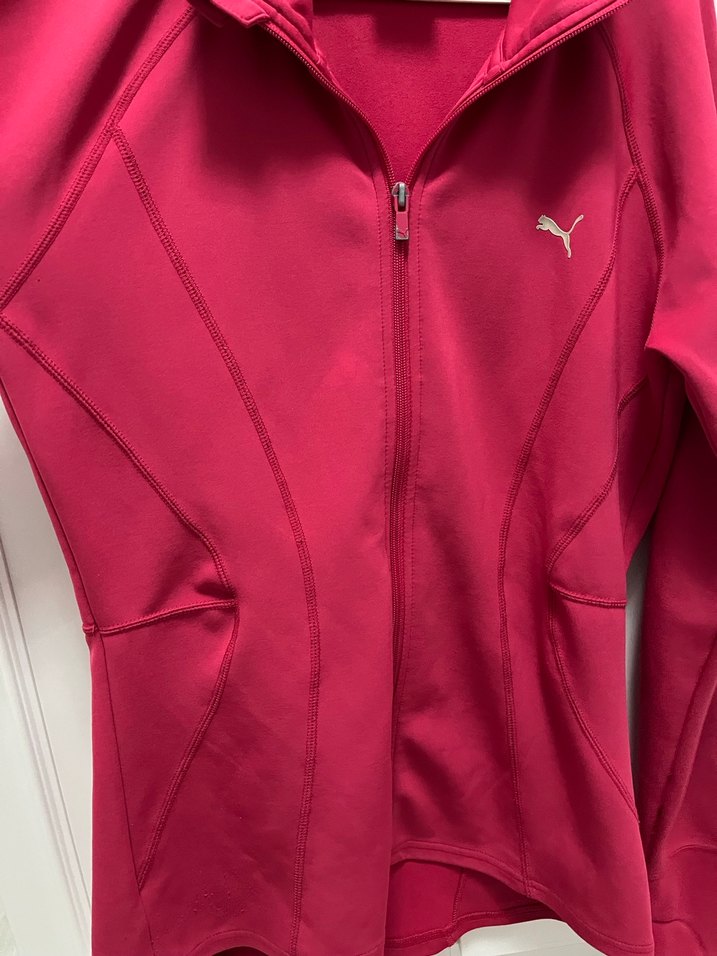 Pembe Fermuarlı Kadın Atletik Ceket - Görsel 3