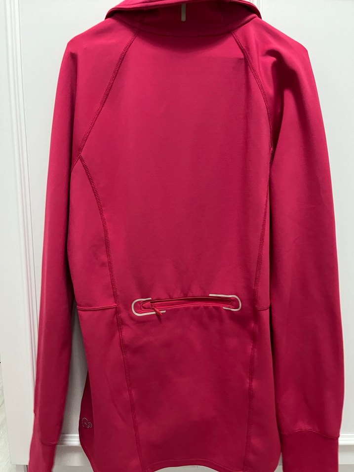 Pembe Fermuarlı Kadın Atletik Ceket - Görsel 4