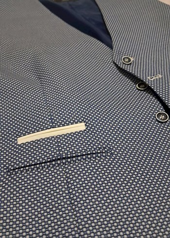 Erkek Düğmeli Klasik Yelek - Mavi Gri - Görsel 2