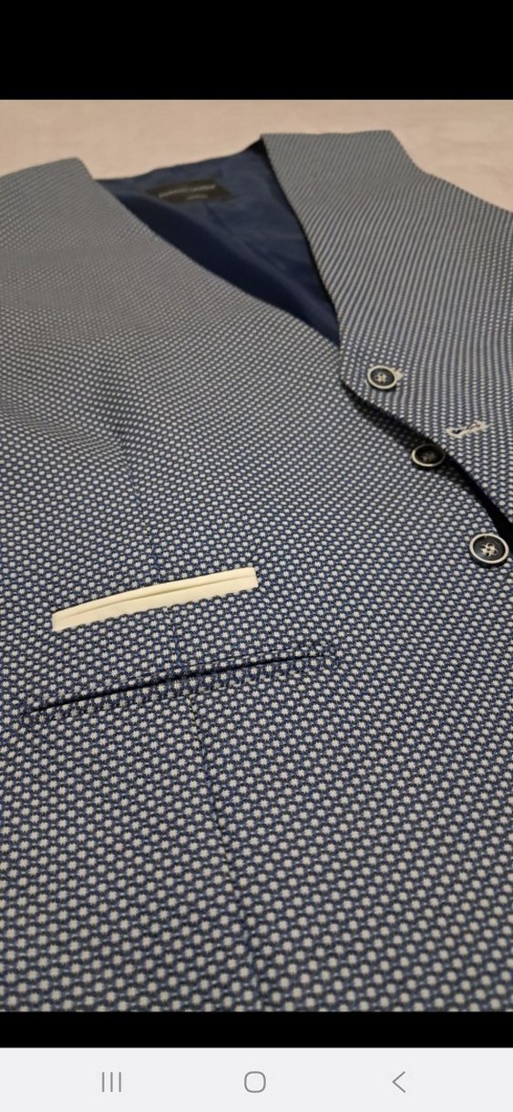 Erkek Düğmeli Klasik Yelek - Mavi Gri - Görsel 2