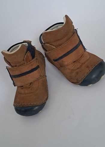 Kahverengi Süet Erkek Bebek İlk Adım Ayakkabısı - Görsel 2