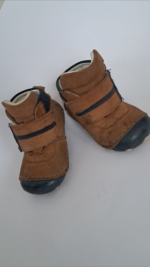 Kahverengi Süet Erkek Bebek İlk Adım Ayakkabısı - Görsel 2