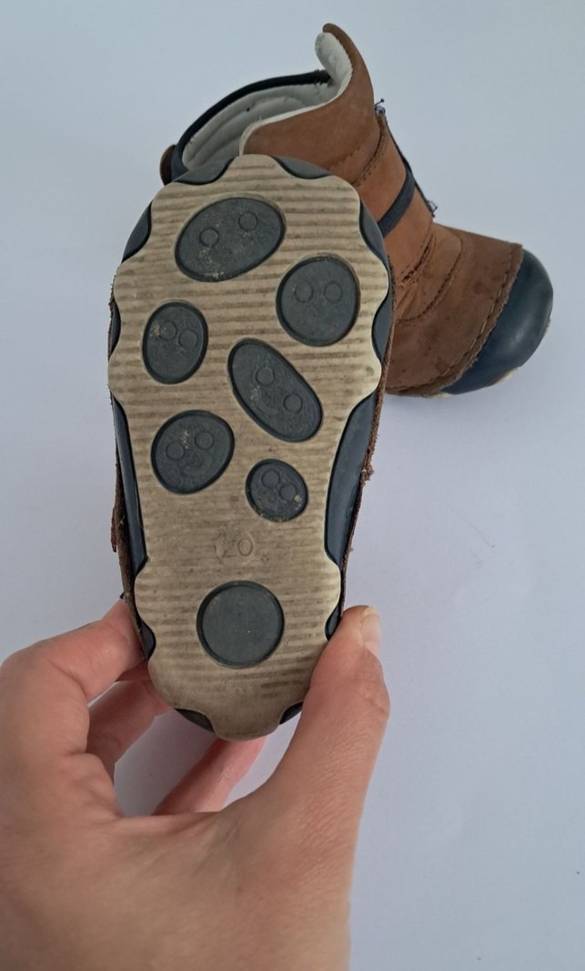 Kahverengi Süet Erkek Bebek İlk Adım Ayakkabısı - Görsel 3