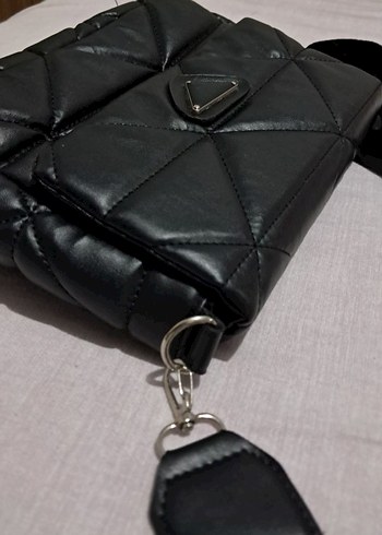 Siyah Deri Kadın Çanta - Görsel 2