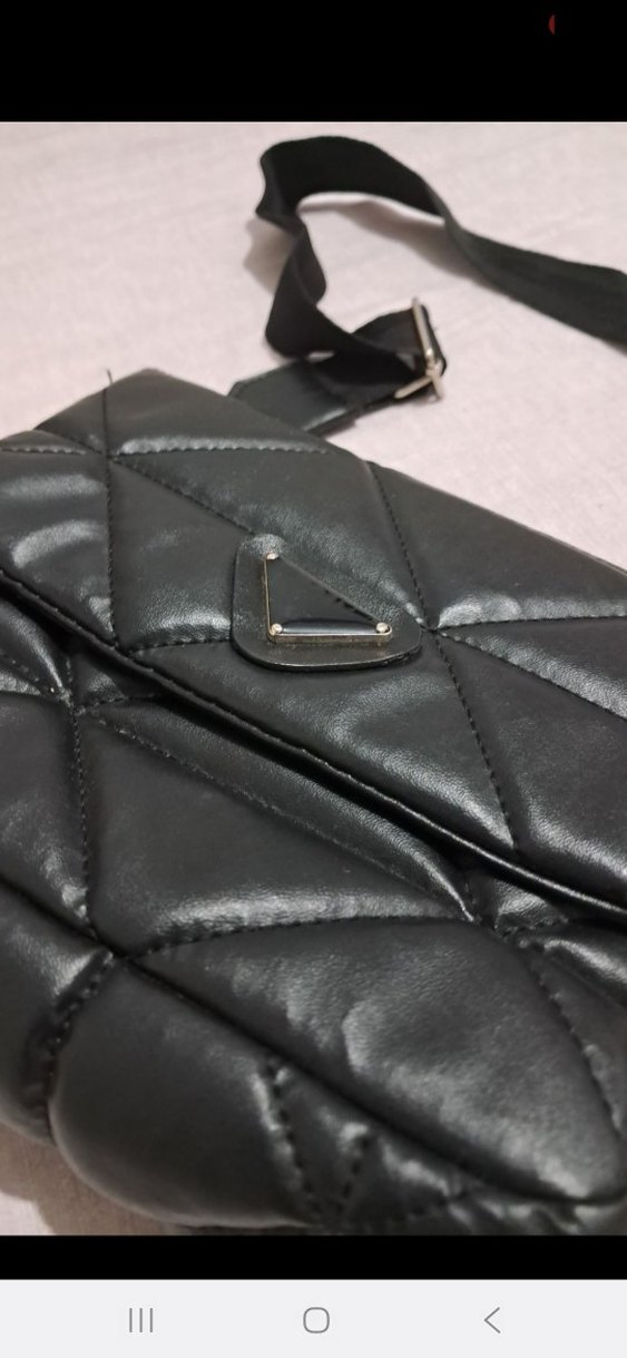 Siyah Deri Kadın Çanta - Görsel 3