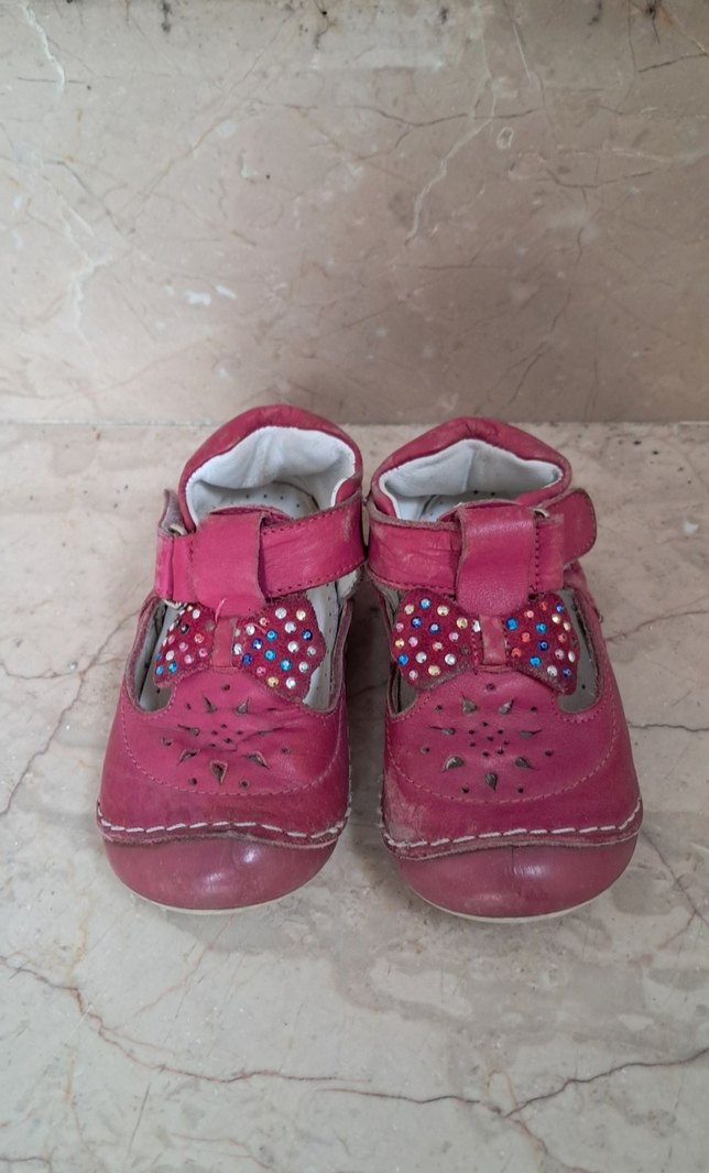Pembe Kız Bebek İlk Adım Ayakkabısı - Görsel 2