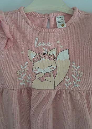 DeFacto Pembe Uzun Kollu Kız Elbisesi - Görsel 2