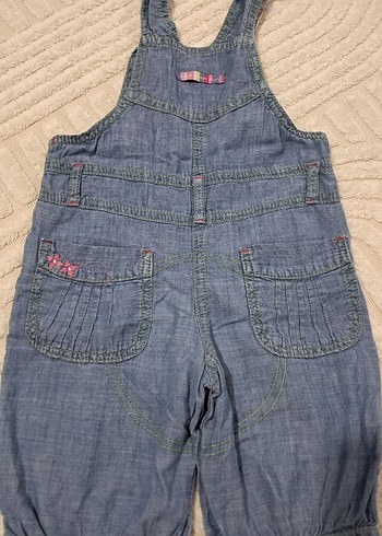 Cichild Kız Çocuk Mavi Denim Şort Tulum - Görsel 5