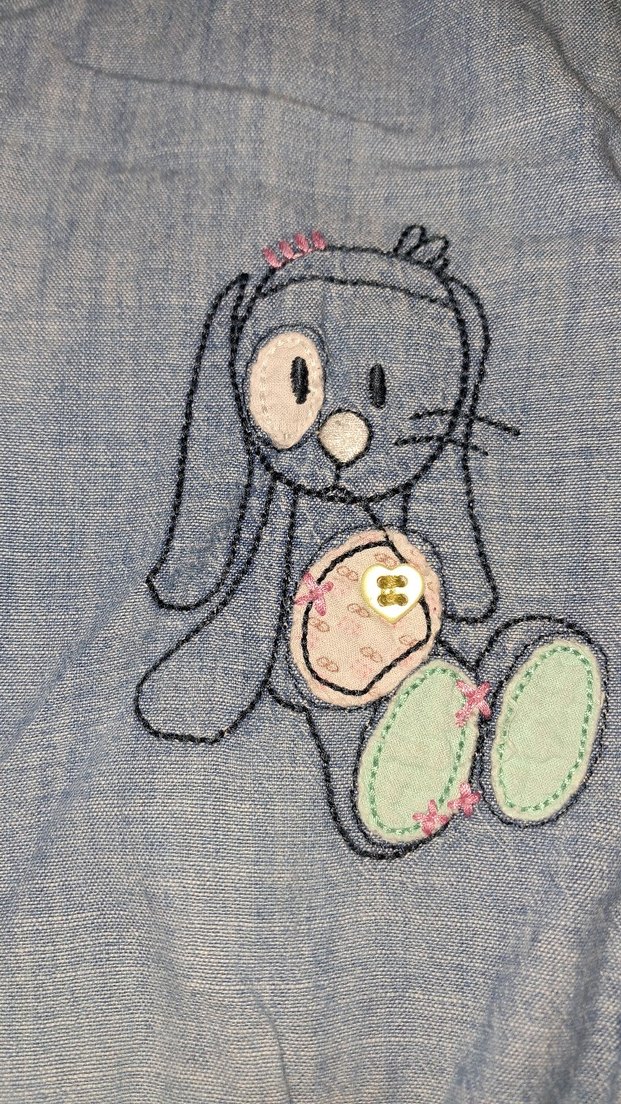 Cichild Kız Çocuk Mavi Denim Şort Tulum - Görsel 4