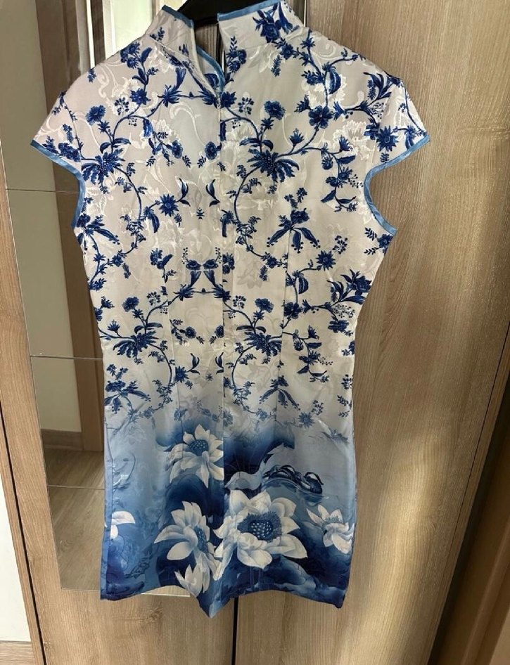 Geleneksel Çin Saten Kimono - Görsel 2