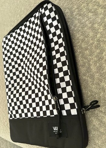 Orjinal Vans Siyah Beyaz Kareli Laptop Çantası - Görsel 3