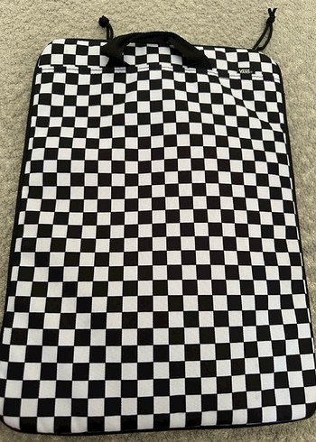 Orjinal Vans Siyah Beyaz Kareli Laptop Çantası - Görsel 2