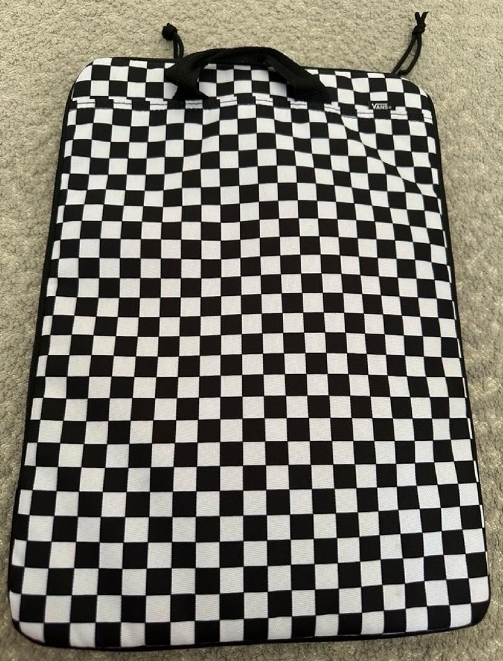 Orjinal Vans Siyah Beyaz Kareli Laptop Çantası - Görsel 2