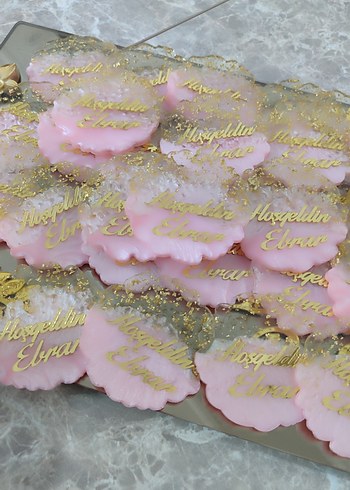 Pembe Pastel Epoksi Magnet Karşılama Hediyesi - Görsel 2