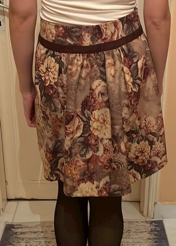 Vintage Diz Üstü Etek - Görsel 3