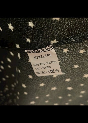 Siyah Puantiyeli V Yaka Deri Kemerli Midi Elbise - Görsel 5