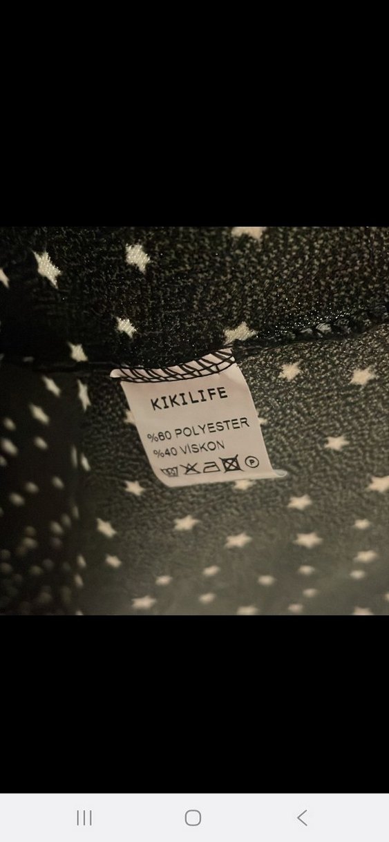 Siyah Puantiyeli V Yaka Deri Kemerli Midi Elbise - Görsel 5