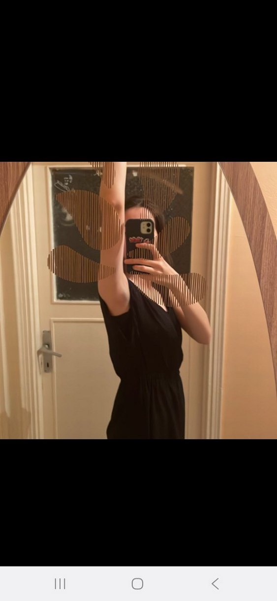 Siyah Kalın Askılı Mini Elbise - Görsel 3