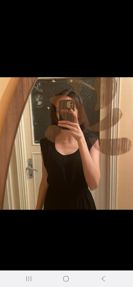 Siyah Kalın Askılı Mini Elbise - Görsel 5