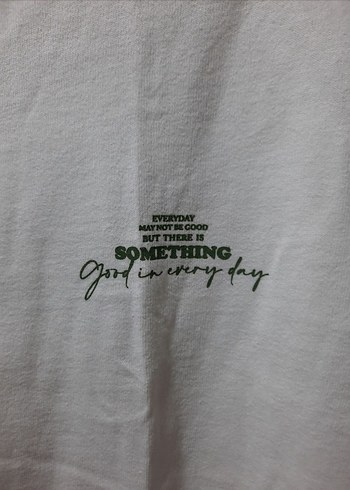 SIFIR ETİKETLİ DeFacto Oversize New Jersey Tişört (Ekru) - Görsel 4