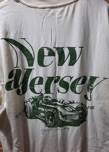 SIFIR ETİKETLİ DeFacto Oversize New Jersey Tişört (Ekru) - Görsel 6