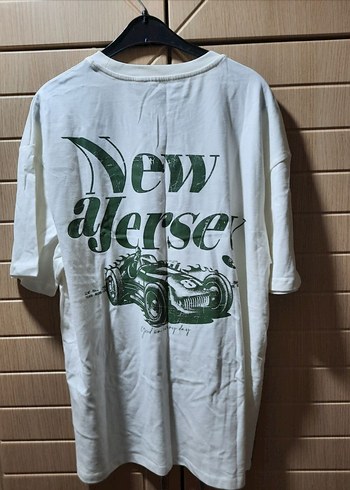 SIFIR ETİKETLİ DeFacto Oversize New Jersey Tişört (Ekru) - Görsel 5