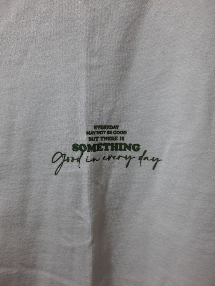 SIFIR ETİKETLİ DeFacto Oversize New Jersey Tişört (Ekru) - Görsel 4