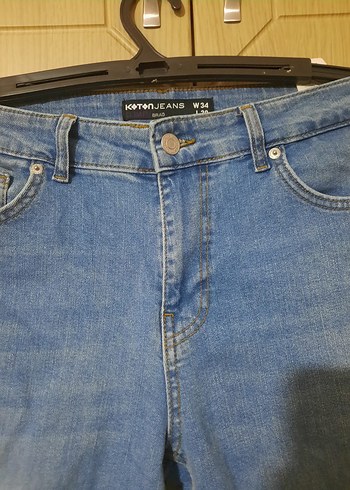 Sıfırdan Farksız Koton Kot Pantolon - 34/30 - 5SAM40038ID - Görsel 5